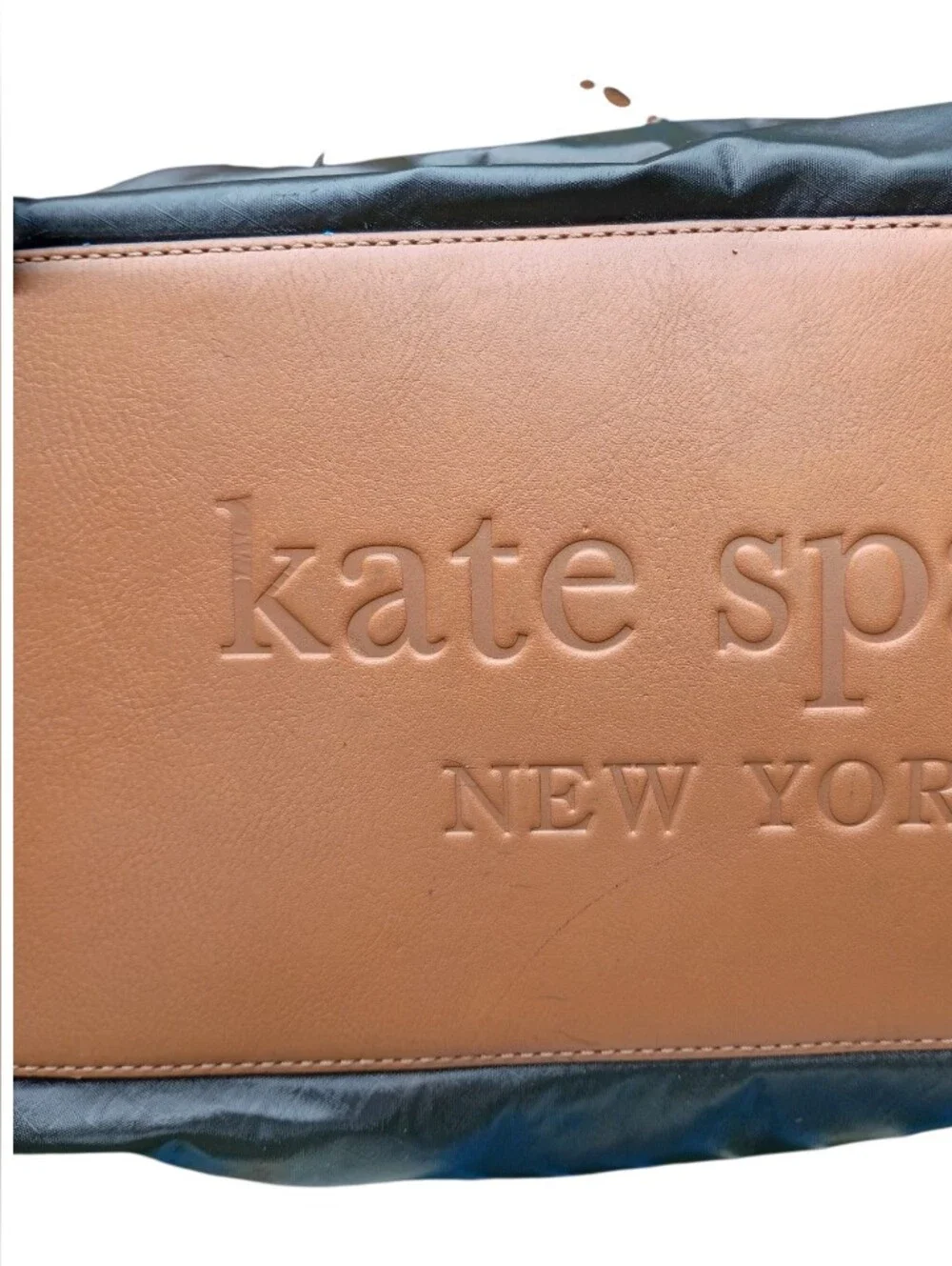 Kate Spade New York Charlie Snow Mass Quilted Puffer Shoulder Bag Bronze Leather
